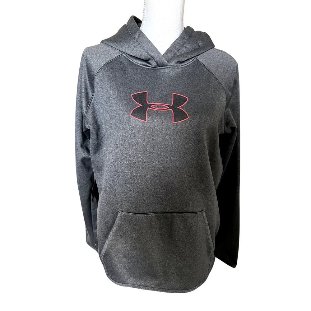 Under Armour ladies gray sweatshirt hoodie size large